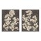 Stupell Industries Flower Branches on Burgundy 2pc Wall Plaque Set By June Erica Vess